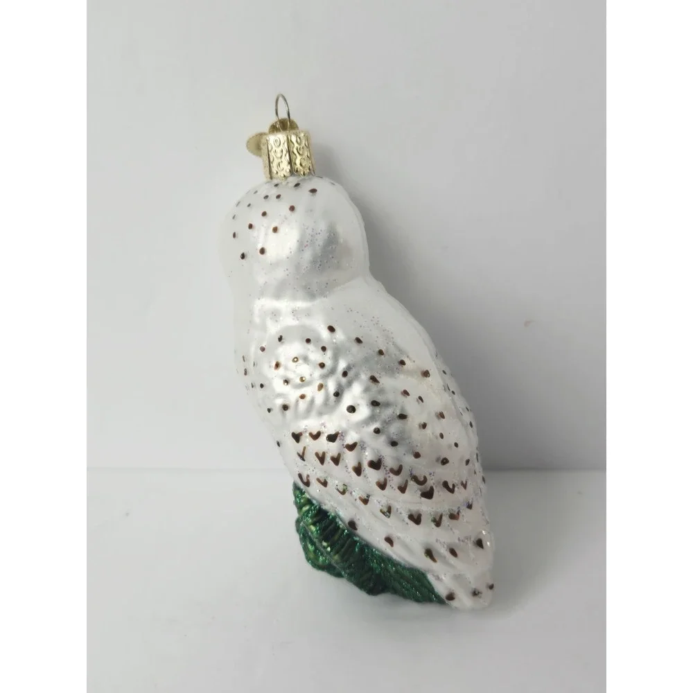 Old World Christmas Ornament Great White‎ Owl #16079